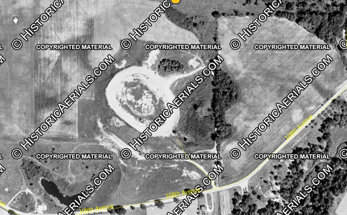 Jones Speedway - 1954 Aerial (newer photo)